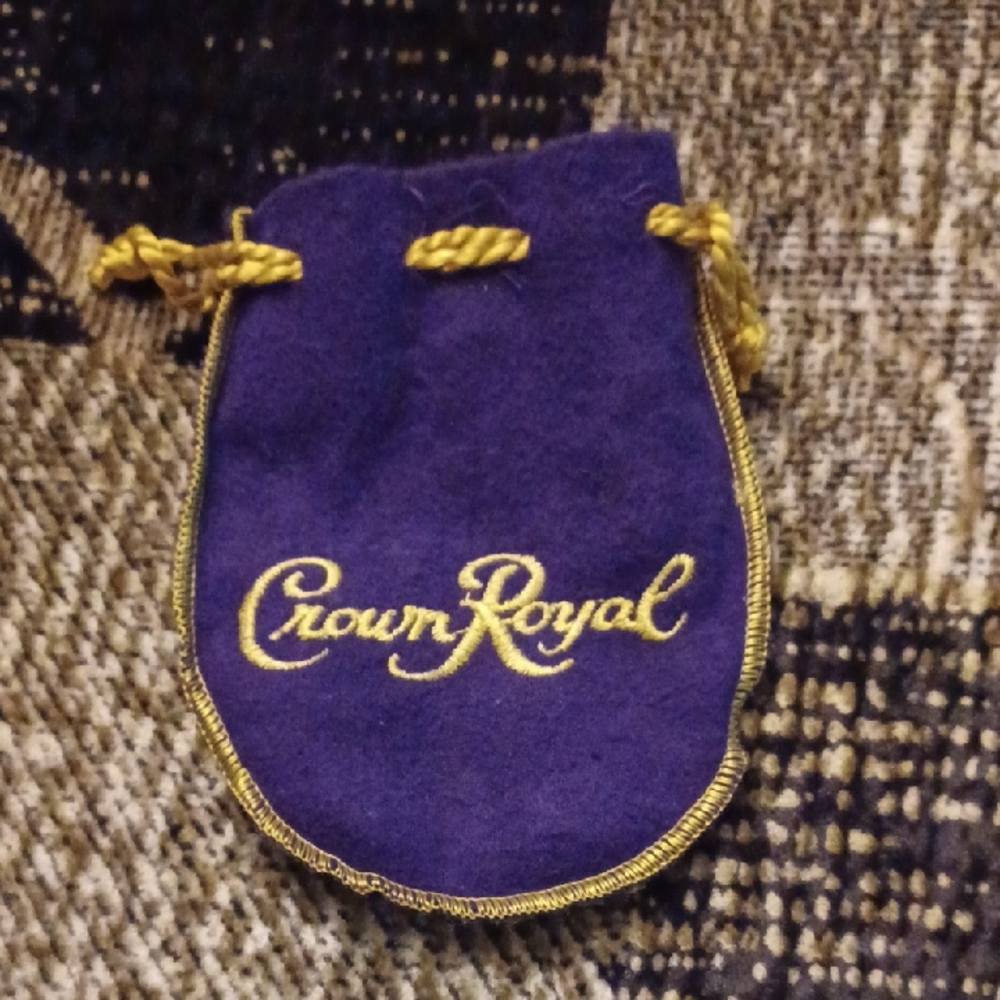 $4 Add-on Mini Crown Royal Purple and Gold Velvet Bag